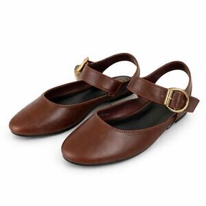 Seychelles Marion Buckle Mary Jane Flats Women Burgundy Memory Foam Boho NWT